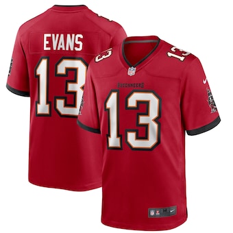 mens nike mike evans red tampa bay buccaneers player game je